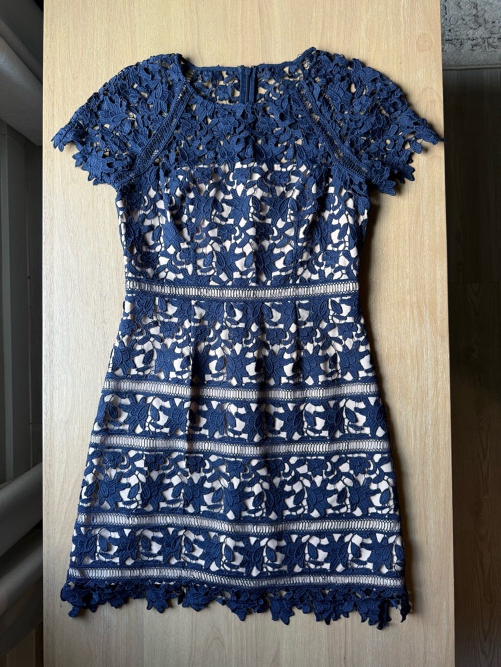 Eliza J Navy Lace Cocktail Dress - Women's Size 8